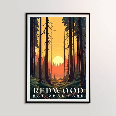 Redwood National and State Parks Poster, Travel Art, Office Poster, Home Decor | S3 - image2